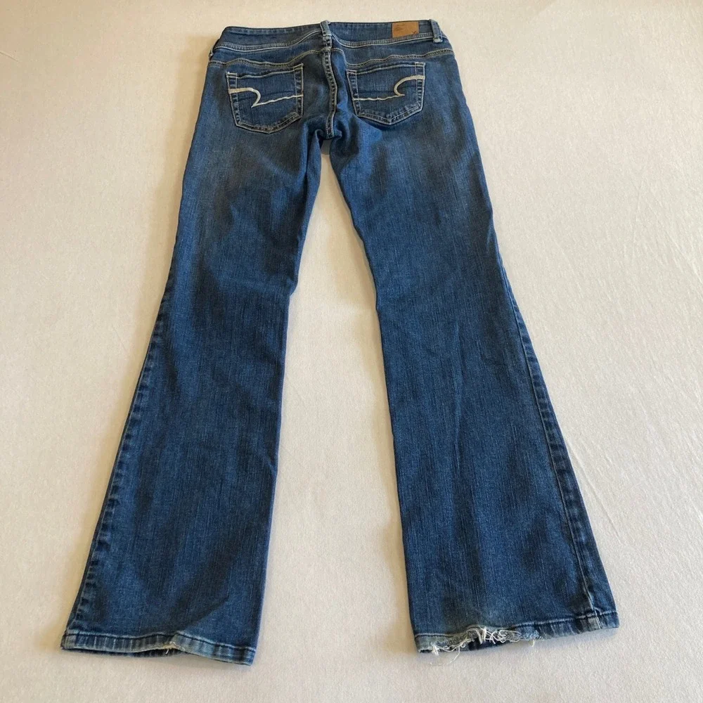 American Eagle Jeans Women 4 (30x30) Original Bootcut Denim Stretch Low Rise